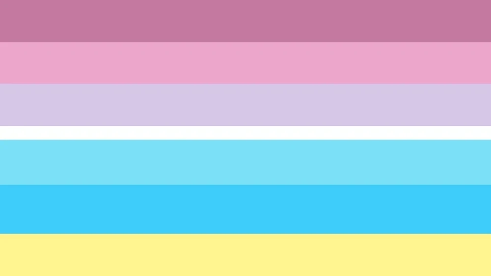 Bi-genderflux pride flag