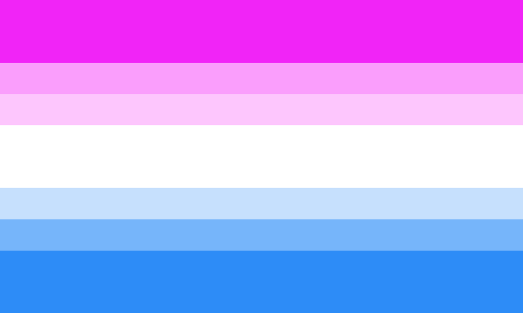 Bicurious pride flag