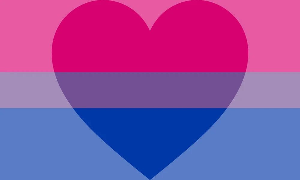 Biromantic pride flag