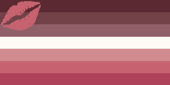 Chapstick Lesbian pride flag