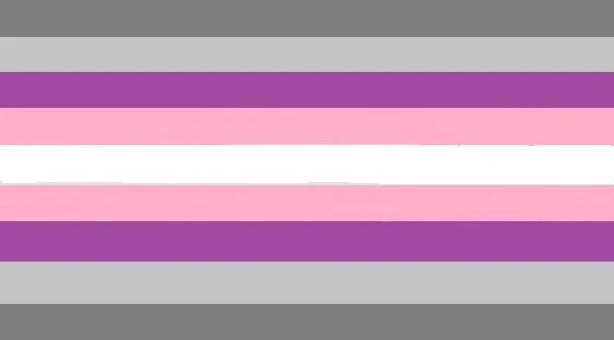 Demigirlflux pride flag